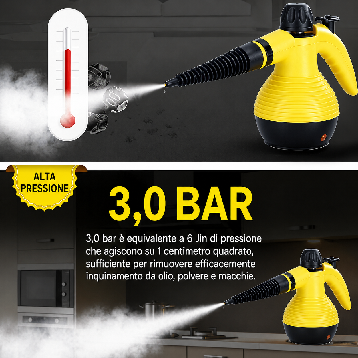 Vapore Portatile ad Alta Temperatura da 1000W