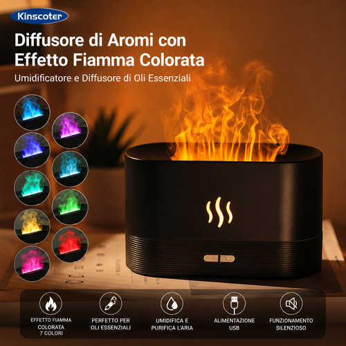 Diffusore di Aromi a Fiamma USB da Scrivania
