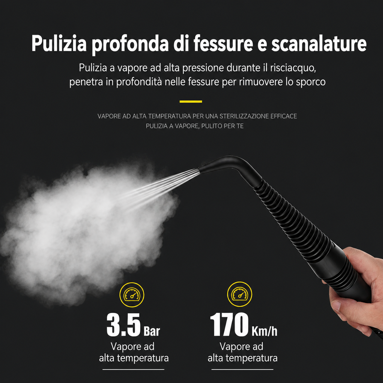 Vapore Portatile ad Alta Temperatura da 1000W