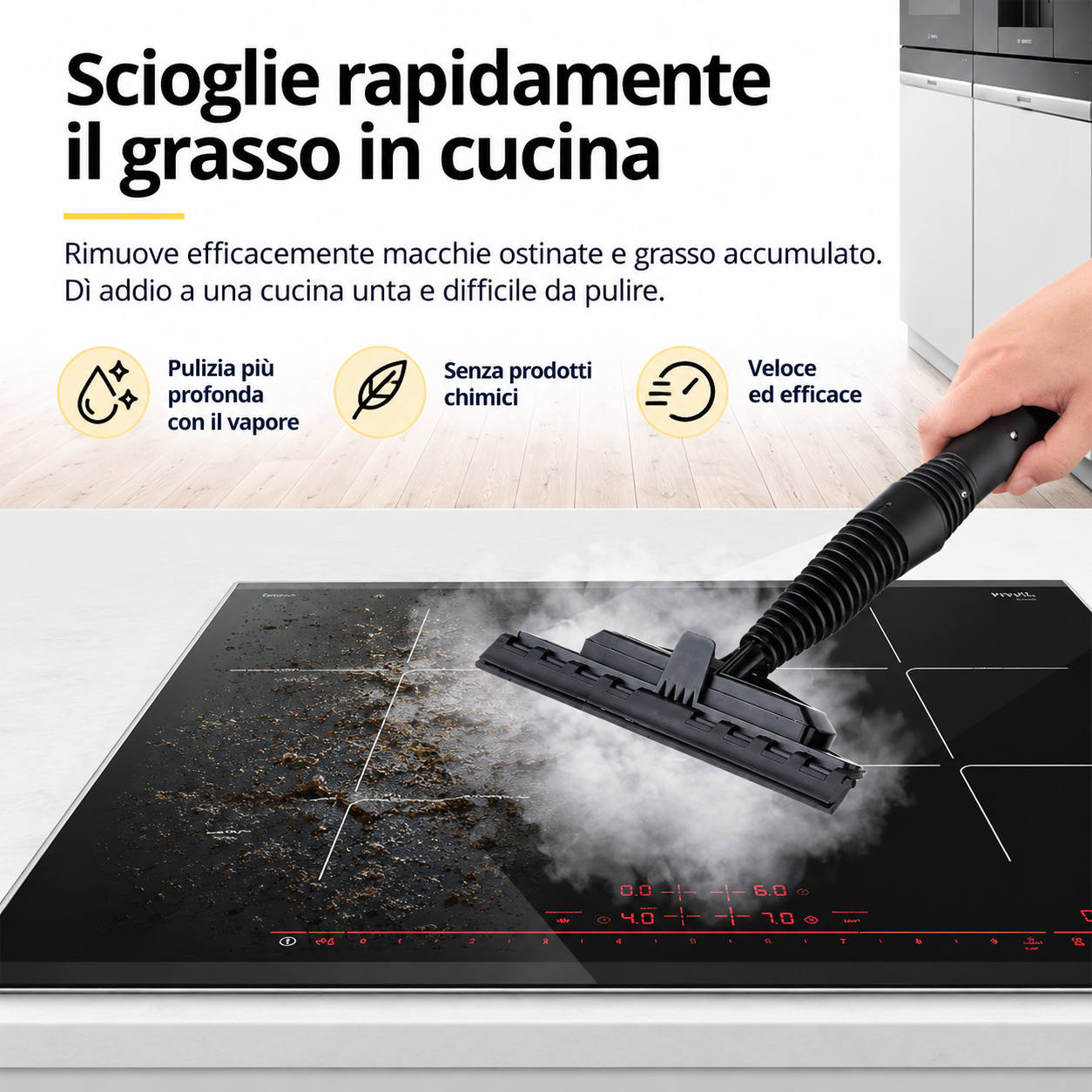 Vapore Portatile ad Alta Temperatura da 1000W