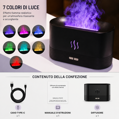 Diffusore di Aromi a Fiamma USB da Scrivania